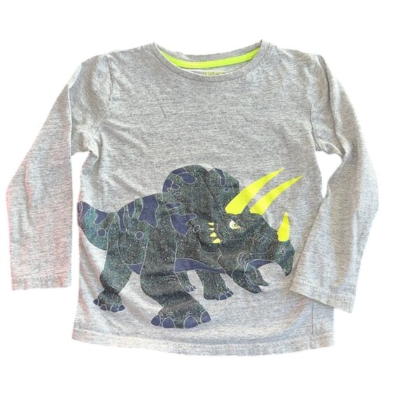 Mini Boden Other - Mini Boden Sparkle Triceratops Long Sleeve T-Shirt, 5-6Y